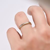 1mm Dicke Polierter Schmuck Edelstahl Gold Blanko Kreisring