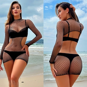 Femmes <span class=keywords><strong>Sexy</strong></span> Backless Mini Fishnes Bas Full Body Femmes <span class=keywords><strong>Sexy</strong></span> Erotic <span class=keywords><strong>Lingerie</strong></span> Dress Summer Beachwear Mature <span class=keywords><strong>Sexy</strong></span> - Product Image 1