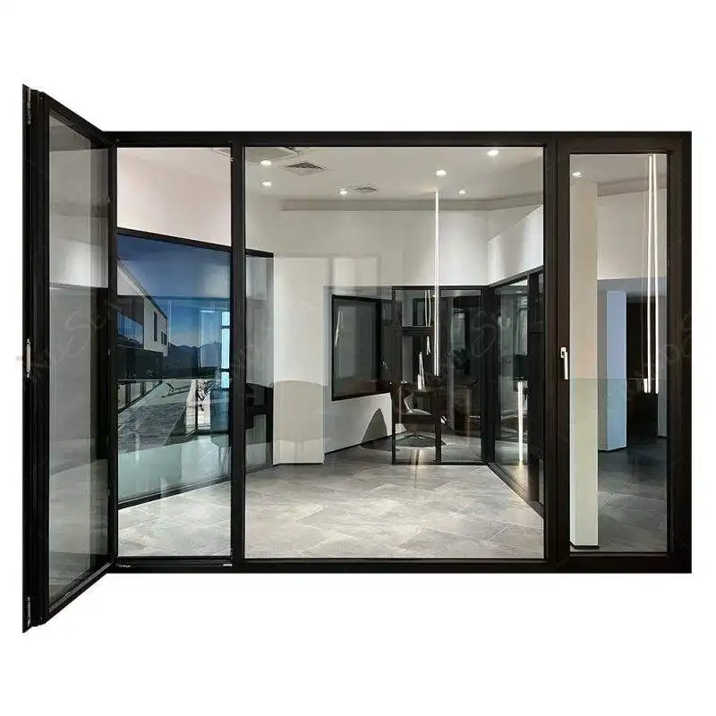 Alumínio Slide Exterior deslizante vidro portas mostrar deslizante vidro porta