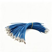 Harness Kabel Terminal Crimp Ujung Tunggal Kustom, Kabel Inti Tunggal Berisolasi PVC Biru dengan Terminal Crimp Spade untuk Peralatan Rumah Tangga