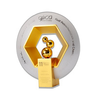 Trophée Petit Trophée Prix Plaque signalétique Trophée Cristal Métallique