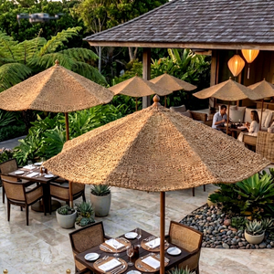 Tropical Resort Coir Parasol Outdoor Beach Thatched Umbrella Garden Patio Sunshade from Coconut Fiber - Product Image 1
