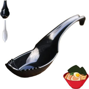 Cuchara para Sopa de Fideos con Horquilla, Mango Largo, 2 en 1, Cuchara para Ramen, Utensilios de Cocina, Resistente a Altas Temperaturas, Cucharas para Sopa China - Product Image 5