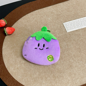 Porte-monnaie en peluche Kawaii en forme de fruits, porte-clés, breloque de <span class=keywords><strong>sac</strong></span> souple en forme de pomme et banane, mini portefeuille zippé, accessoire esthétique pour <span class=keywords><strong>sac</strong></span> <span class=keywords><strong>à</strong></span> <span class=keywords><strong>dos</strong></span>, cadeau - Product Image 5