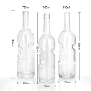 Botellas de Vino Tinto de 500ml y 750ml al por Mayor, Botellas de Vidrio con Forma Especial de Mano de <span class=keywords><strong>Ángel</strong></span> para Vino, Jugo de Frutas y Bebidas - Product Image 3