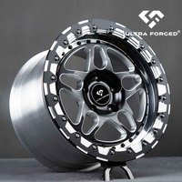 عجلات مقاس 16 17 18 بوصة مقسمة إلى قطعتين أو ثلاث قطع، جنوط سبيكة مزودة بقفل حبة (Beadlock) لسيارات السباق، متوافقة مع شيفروليه كامارو C6 وفورد موستانج S550 وGTR