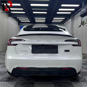 สำหรับ Tesla โมเดล3 Highland 2024 + & ประสิทธิภาพชุดบอดี้คาร์บอนไฟเบอร์: ลิปด้านหน้าและด้านหลังกระจายแสงเงา - Product Image 3