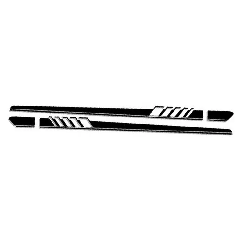2PCS Car Both Side Door Body Sport Stripes Styling Vinyl Decal Sticker Cover Decoration
