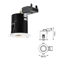 Plafonnier gu10 feu évalué downlight IP65 gu10 projecteur raccords downlight led gu10 cadre