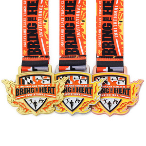 Chất lượng cao theo dõi và lĩnh vực Taekwondo huy chương thể thao mềm men Kẽm hợp kim 2D màu tùy chỉnh Huy chương với Ribbon Sản xuất tại Trung Quốc - Product Image 1