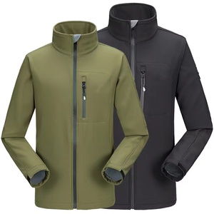 Giacche da <span class=keywords><strong>uomo</strong></span> da esterno impermeabili Softshell da esterno con Logo personalizzato autunno <span class=keywords><strong>senza</strong></span> <span class=keywords><strong>cappuccio</strong></span> - Product Image 1