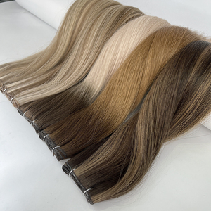 Extensions de cheveux humains vierges russes de haute qualité, double trame, 50g, à clipser, pour longueurs de 12 à 30 pouces, soyeux et lisses - Product Image 1