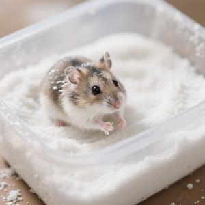 Arena de baño de hámster con infusión de manzana para gatos lavable ecológica para ayudar a detener la picazón - Product Image 4