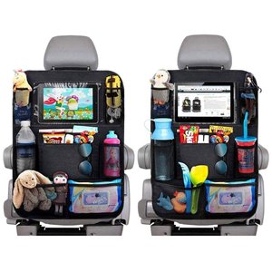 Car Backseat Organizer With Touch Screen Tablet Holder + 9 <b>Storage</b> Pockets Kick Mats Car <b>Seat</b> Back Protectors for Kids Toddlers - Product Image 5
