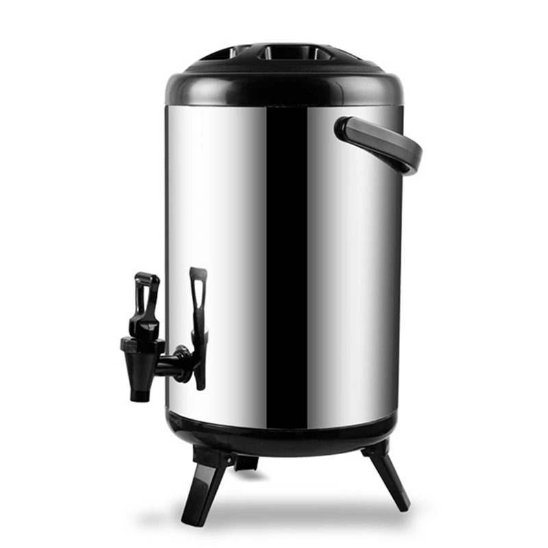 Теплоизоляционная трубка из нержавеющей стали, кухонное оборудование для производства молочного чая с пузырьками и смесителем, емкость для молока 8 л