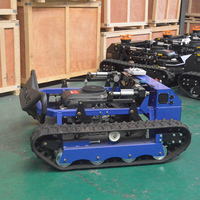 Mesin Pemotong Rumput Robot Multifungsi Murah 4-Tak Bensin Industri Otomatis dengan Remote Control untuk Lereng dan Penyiangan