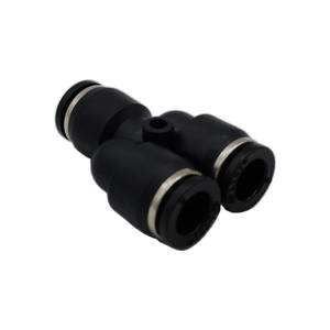 HANUMAN IPY04 06 08 10 12 14 16 5/32 3/16 <span class=keywords><strong>1</strong></span>/4 5/16 3/8 <span class=keywords><strong>1</strong></span>/2 Raccords de tuyaux d'air en plastique à connexion rapide à 3 voies en forme de Y - Product Image 5