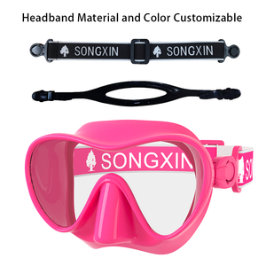 Vente en gros <span class=keywords><strong>masque</strong></span> de natation sans cadre en verre trempé miroir de plongée professionnel lunettes de plongée étanche réglable enfants - Product Image 4