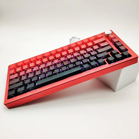 Spot Vente en gros transfrontalière Hongyun Toutou Gradient Side Engraved Luminous 133 Keycaps PBT Bicolore Profil Cherry