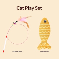 Baguette interactive professionnelle pour chat, durable, en acier inoxydable et PVC, avec clochette, jouet d'auto-entretenement anti-ennui
