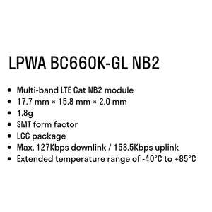 Quectel BC660K-GL LCC LTE Cat NB2 prend en charge plusieurs bandes de fréquence <span class=keywords><strong>ESIM</strong></span> intégré réservé - Product Image 4