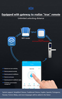 Système de serrure de porte numérique pour hôtel avec logiciel, étanche, en acier inoxydable 304, serrure intelligente à code, serrure de porte numérique RFID