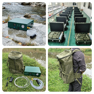 Système <span class=keywords><strong>de</strong></span> purification d'<span class=keywords><strong>eau</strong></span> RO portable alimenté par batterie Li-ion 24V DC, type valise, pour extérieur, camping et camping-car en cas d'urgence - Product Image 2