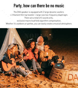 Loa-altavoz portátil de bajos profundos, caja de sonido fuerte, impermeable IPX5, para exteriores, con Bluetooth - Product Image 4