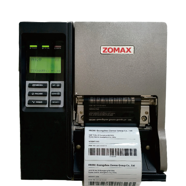 ZOMAX Thermal Transfer Printer ZM300 Industry Printer 300DPI High Resolution with USB