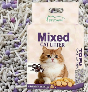 Arena para Gatos Mixta al por Mayor 30/70 Bentonita y Tofu, Absorción Rápida, Fácil de Recoger, Suministro de Fábrica - Product Image 1