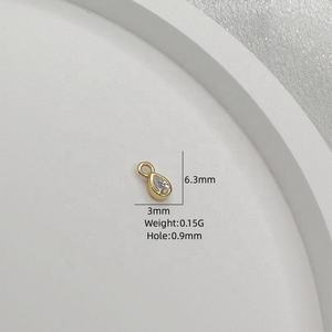 Joyería Clásica con Mini Diamantes, Dijes Redondos de Plata 925 con Circonita Cúbica, Diseño Simple y Moderno <span class=keywords><strong>YAMMY</strong></span> para Mujer - Product Image 3