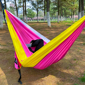 <span class=keywords><strong>Hamac</strong></span> portable de haute qualité en nylon et tissu, imperméable, pour le camping, pour une ou deux <span class=keywords><strong>personnes</strong></span>, pour une utilisation en cour - Product Image 4