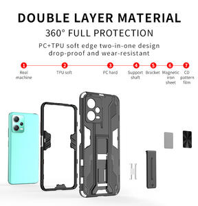 <span class=keywords><strong>Coque</strong></span> de téléphone hybride Kickstand pour <span class=keywords><strong>Redmi</strong></span> <span class=keywords><strong>note</strong></span> 12 4/5G, étui magnétique PC + TPU pour <span class=keywords><strong>Xiaomi</strong></span> <span class=keywords><strong>redmi</strong></span> 12 <span class=keywords><strong>pro</strong></span> <span class=keywords><strong>coque</strong></span> arrière de téléphone - Product Image 4