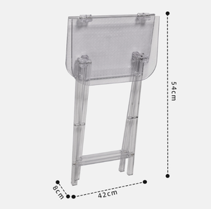 Tavolino Laterale Pieghevole in <span class=keywords><strong>Plastica</strong></span> PC <span class=keywords><strong>Trasparente</strong></span> a Rete Creativa per Piccoli Appartamenti, Angolo del Divano e Arredamento Casa - Product Image 5