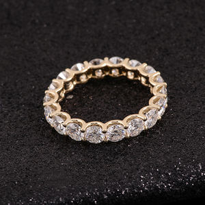 مجوهرات راقية 10k-فضفاضة-خواتم الأبدية الماسية مع حجر الماس في المختبر في جولة مقابل خاتم الماس - Product Image 3