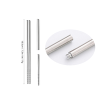 Ensemble de couverts pliables portables en acier inoxydable (cuillère, fourchette, couteau, baguettes) - Léger, pour le camping en extérieur, avec sac à cordon