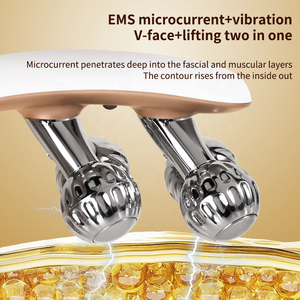 Masseur facial électrique Beauty Pulse Lifting, rouleau 3D en forme de V, kit de massage facial amincissant, soin de la peau - Product Image 5