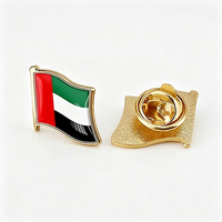 Épingles de revers et épingles de chapeau personnalisées avec logo, motifs drapeaux des Émirats Arabes Unis et d'autres pays du monde