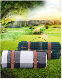 Esterilla de Picnic Portátil Impermeable de TPU Ligera <span class=keywords><strong>y</strong></span> Resistente a la Humedad, con Correa de Cuero Acrílico Esponjoso, <span class=keywords><strong>para</strong></span> 4 Estaciones, Camping <span class=keywords><strong>y</strong></span> Parque - Product Image 5