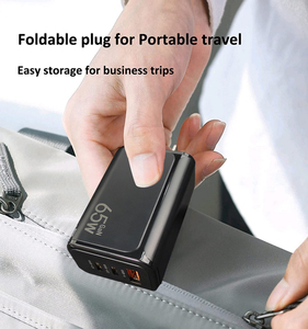 Nueva tendencia GaN 65W PD Cargador de pared 3 puertos Tablet Laptop Cargador para iPhone <span class=keywords><strong>Samsung</strong></span> Teléfono móvil - Product Image 5