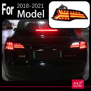 ไฟท้าย LED สำหรับรถยนต์ <span class=keywords><strong>Tesla</strong></span> <span class=keywords><strong>Model</strong></span> <span class=keywords><strong>3</strong></span> ปี 2018-2021 และ <span class=keywords><strong>Model</strong></span> Y ปี 2018-2021 พร้อมไฟเลี้ยวแบบไดนามิก ไฟเบรก ไฟถอยหลัง 12V สีรมควัน/สีชา - Product Image 6