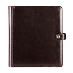 Marrone A4 Formato Morbido Della Copertura del Cuoio di 24 Pagine Menu <span class=keywords><strong>Album</strong></span> di Foto Con Il Tasto - Product Image 1