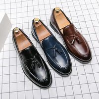 Chaussures habillées pour hommes respirantes à enfiler, élégantes, pour affaires, décontractées, fêtes, bureau