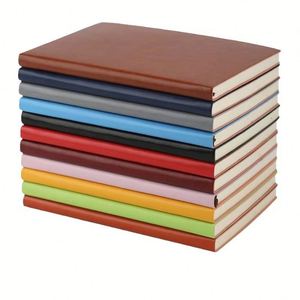 Carnet de notes scolaire ligné A5, 200 pages, 80 g/m², couverture rigide en cuir, reliure cousue, couleur personnalisée, impression personnalisée - Product Image 1