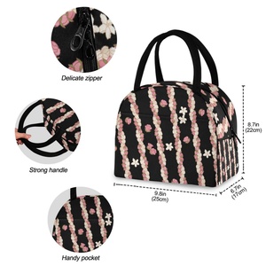 Sac isotherme pour le déjeuner, design hawaïen Puakenikeni, pour enfants et adultes, sac isotherme pour le travail, petit sac à lunch pour le bureau - Product Image 4