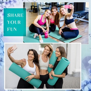 Bstar Miska Custom Logo <b>Printed</b> <b>Extra</b> <b>Large</b> Eco-Friendly Yoga Mat 4mm Non-Slip 180cm Nature Rubber with Carrying Bag - Product Image 5