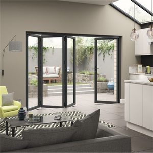 <span class=keywords><strong>Porte</strong></span> <span class=keywords><strong>de</strong></span> <span class=keywords><strong>garage</strong></span> électrique pliable industriel, Double glaçure résistant au feu, pliable, à l'extérieur, pour patio - Product Image 3