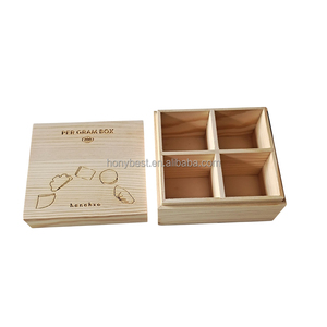 Petite boîte cadeau en bois de pin non fini, boîte de rangement en bois, bricolage, artisanat, coffre au trésor avec couvercle à charnières pour la maison, souvenirs, cachette - Product Image 5