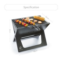 Barbecue portable pliable en fer en forme de X, sans fumée, mini barbecue portable, barbecues portables pour la maison et le camping