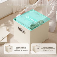 Cubes de rangement pliables en tissu tissé à la main 10,5x10,5 pouces, lot de 6, pour l'organisation du placard et du bureau à domicile